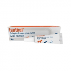 Gouttes pour les yeux Isathal 10 mg / g 3 g