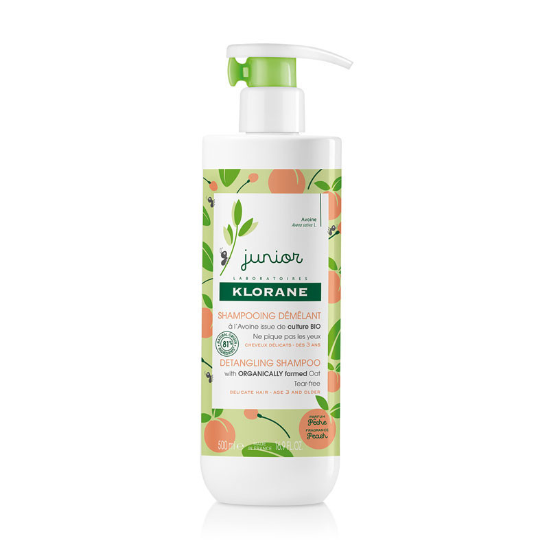 Klorane Junior Shampoing Démêlant Pêche 500 ml
