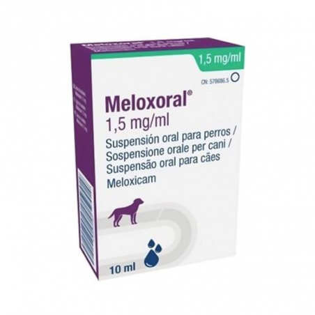 Meloxoral 1,5 mg / ml suspension orale pour chiens 10 ml