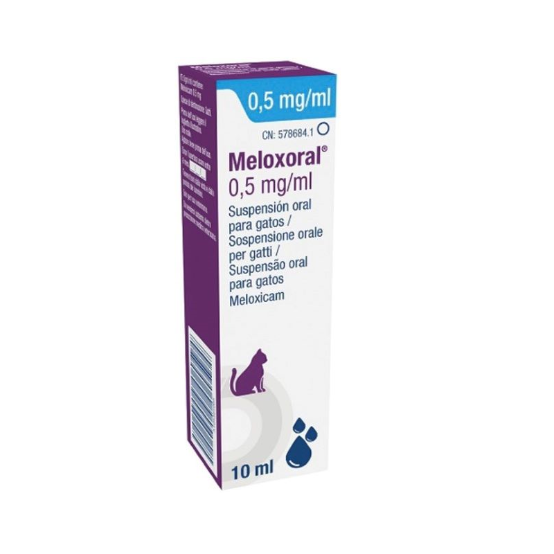 Meloxoral 0,5mg/ml Suspensão Oral para Gatos 10ml