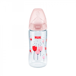 Nuk Baby Bottle First Choice Silicone Pink 6-18m 300ml