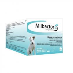 Milbactor 2,5 mg/25 mg Cão 48 comprimidos
