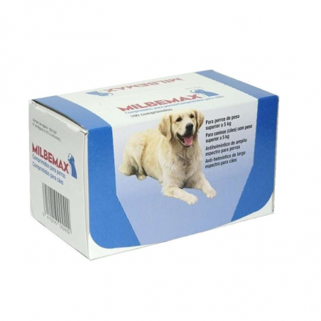 Milbemax Cão +5kg 12.5/125mg 100 comprimidos