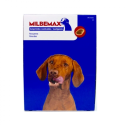 Milbemax Cão +5kg 12.5/125mg 96 comprimidos mastigáveis