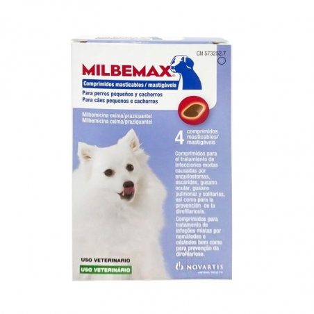 Milbemax Small Dogs and Puppies 4 tablets