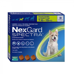 Nexgard Spectra Cães 7,5-15Kg 3 comprimidos