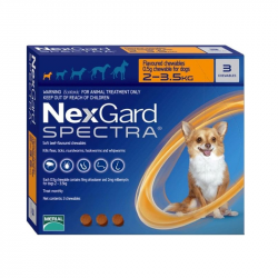 Nexgard Spectra Cães 2-3,5Kg 3 comprimidos