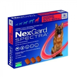Nexgard Spectra Cães 30-60 Kg 3 comprimidos