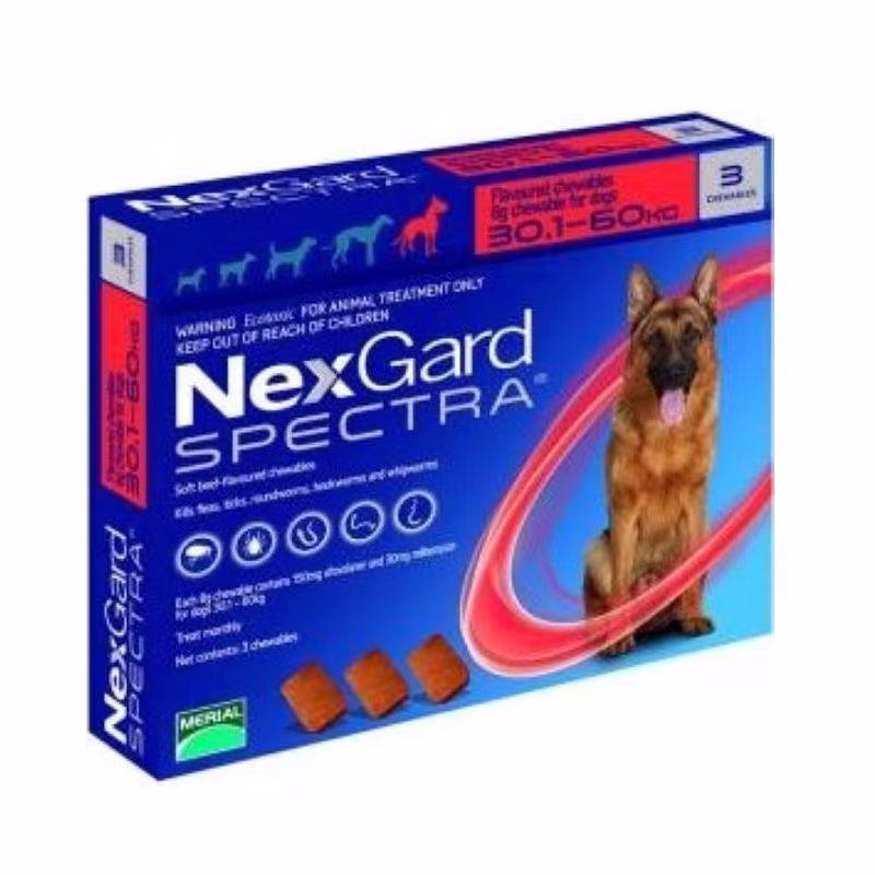 Nexgard Spectra Perros 30-60 Kg 3 comprimidos
