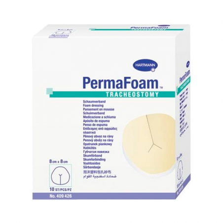 Hartmann PermaFoam Traqueostomia 8x8cm Hartmann PermaFoam Traqueostomia 8x8cm
