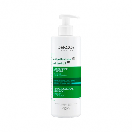 Dercos Technique Anti-Dandruff Shampoo DS Normal to Oily Hair 390ml