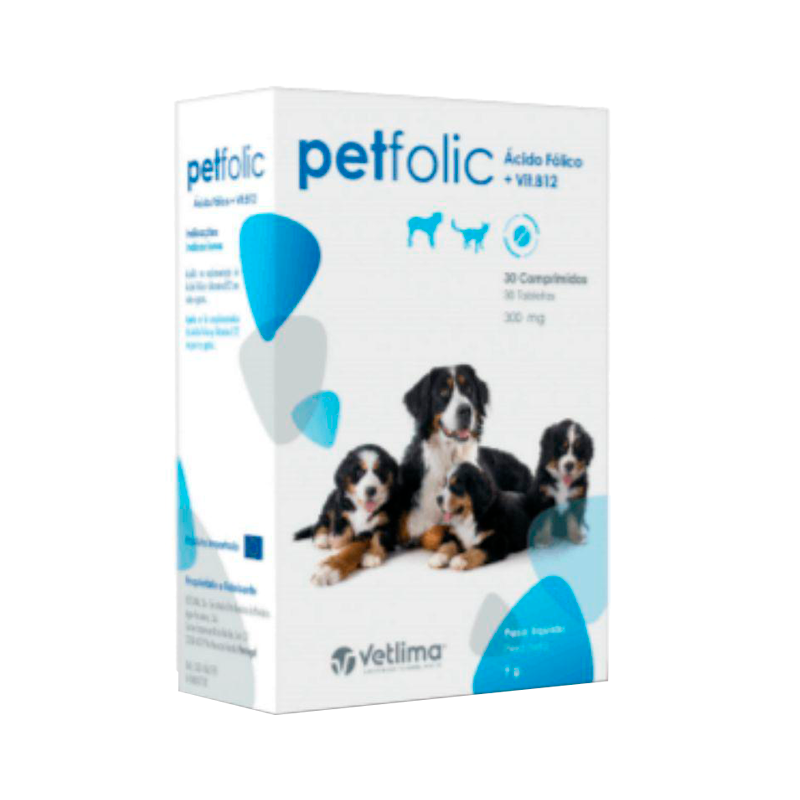 Petfolic 300mg 30 comprimés