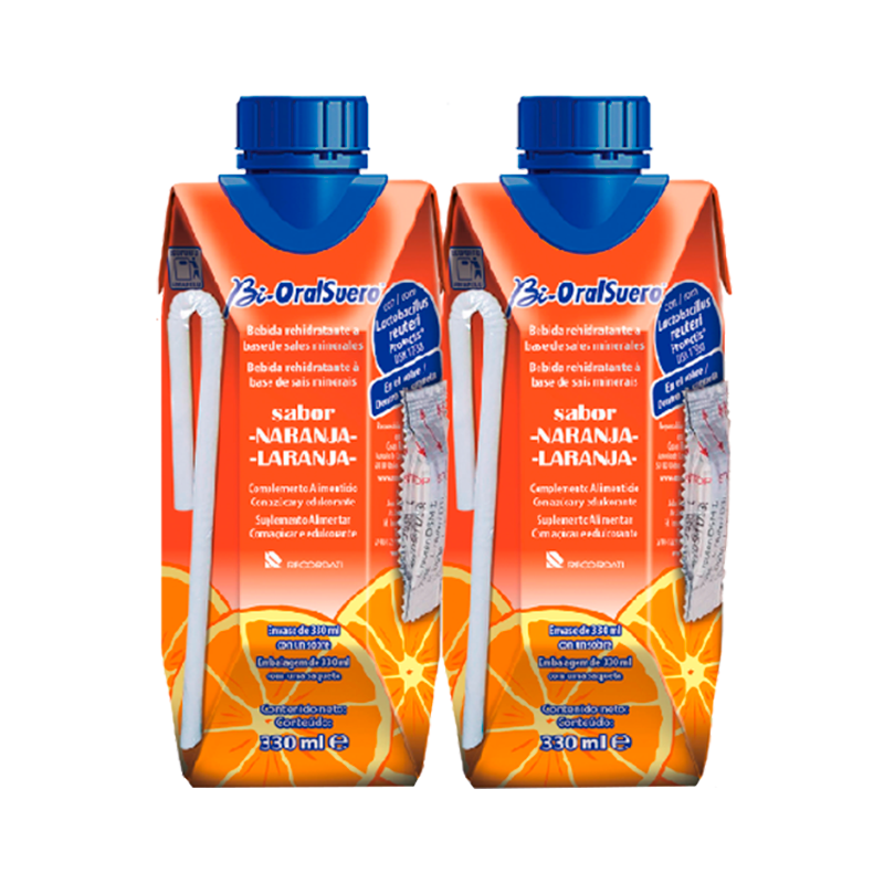 Bi-OralSuero Solution Orale Orange 330ml x2 unités