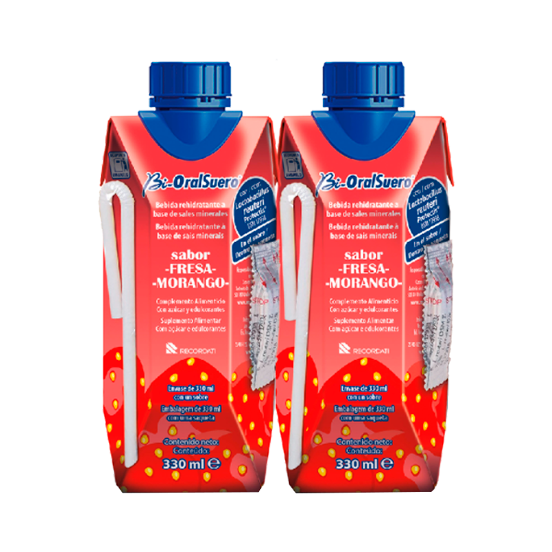 Bi-OralSuero Strawberry Oral Solution 330ml x2 units