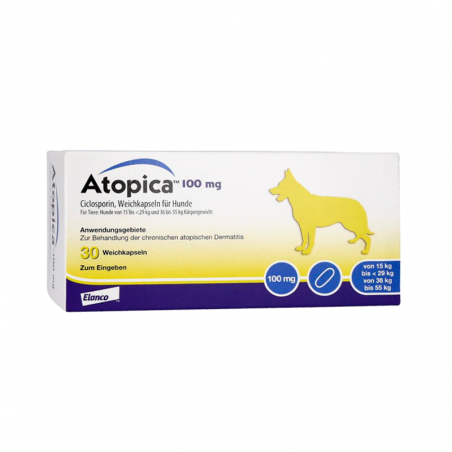 Atopica 100 mg 30 gélules