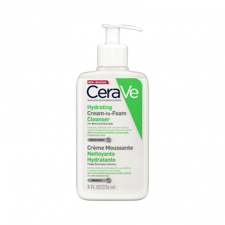 CeraVe Crema limpiadora hidratante en espuma 236ml