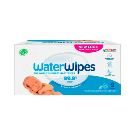 WaterWipes 9x60 unidades Biodegradable