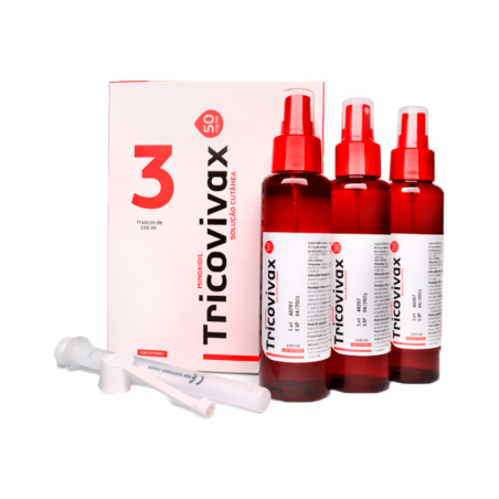 Tricovivax 50mg/ml Solution Peau 3x100ml