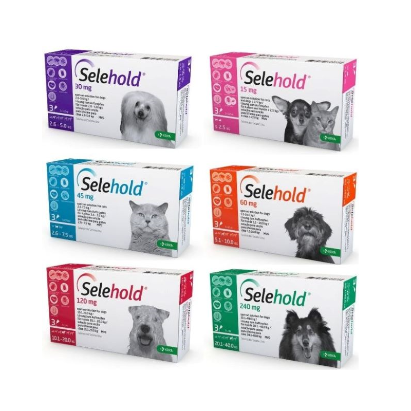 Selehold 45mg Gato 2,6-7,5kg 3 pipetas