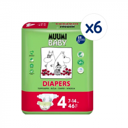 Muumi Baby T4 7-14Kg 46 Diapers PACK 6 units