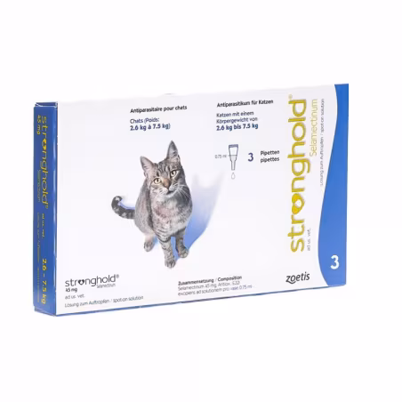 Stronghold 45mg (2.6-7.5kg) 3 pipetas
