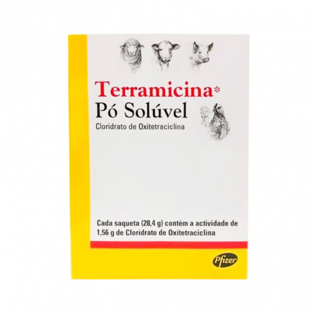 Terramycin 55mg/g Soluble Powder 4 sachets