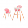 Kin derkraft Chaise haute 2en1 SIENNA 6m+ Rose Kin derkraft Chaise haute 2en1 SIENNA 6m+ Rose