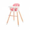 Kin derkraft Chaise haute 2en1 SIENNA 6m+ Rose Kin derkraft Chaise haute 2en1 SIENNA 6m+ Rose