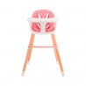 Kin derkraft Chaise haute 2en1 SIENNA 6m+ Rose Kin derkraft Chaise haute 2en1 SIENNA 6m+ Rose