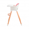 Kin derkraft Chaise haute 2en1 SIENNA 6m+ Rose Kin derkraft Chaise haute 2en1 SIENNA 6m+ Rose