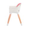 Kin derkraft Chaise haute 2en1 SIENNA 6m+ Rose Kin derkraft Chaise haute 2en1 SIENNA 6m+ Rose