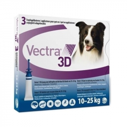 Vectra 3D Cão 10-25kg 3 pipetas