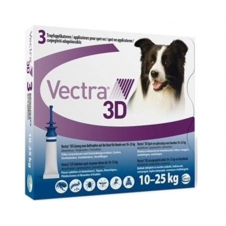 Vectra 3D Dog 10-25 kg 3 pipetas
