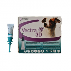 Vectra 3D Dog 4-10 kg 3 pipetas