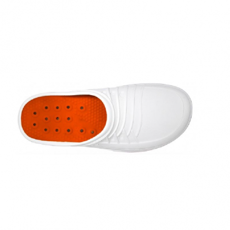 Wock Clog Socas Hospitalares 01 Laranja/Branco