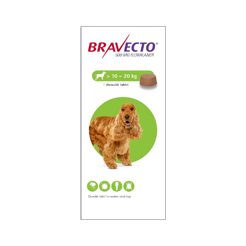 Bravecto 10-20kg 1 comprimido
