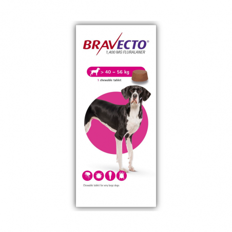 Bravecto 40-56kg 1 comprimido Bravecto 40-56kg 1 comprimido