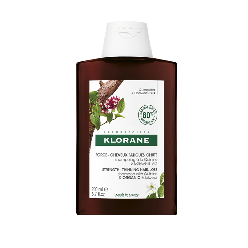 Klorane Capilar Champô com Quinina & Edelvaisse Bio 200ml