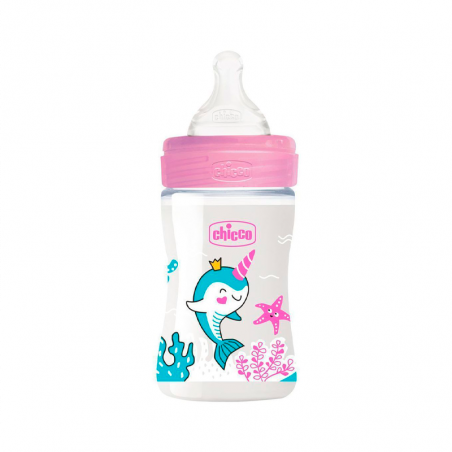 Chicco Biberão Well Being 150ml Slow Flow 0+M Pink