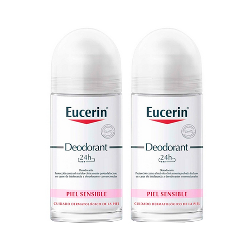 Eucerin Roll-On Desodorizante 24h 2x50ml