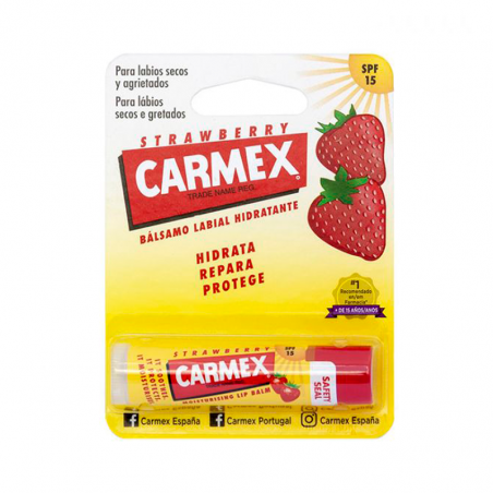 Carmex Lip Balm Strawberry SPF15 Stick 4.25g