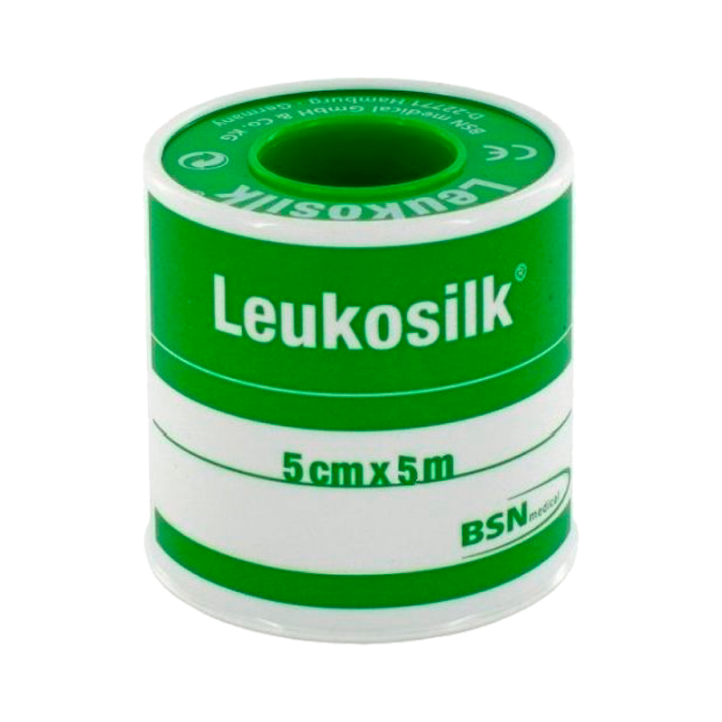 Adhésif Leukosilk 5cm x 5m