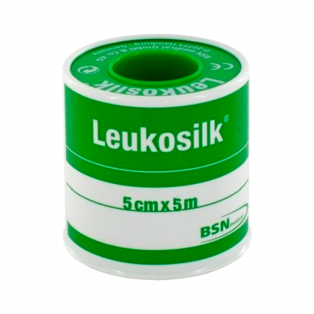 Adhesivo Leukosilk 5cm x 5m