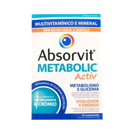 Absorvit Metabolic Activ 30 Pastillas