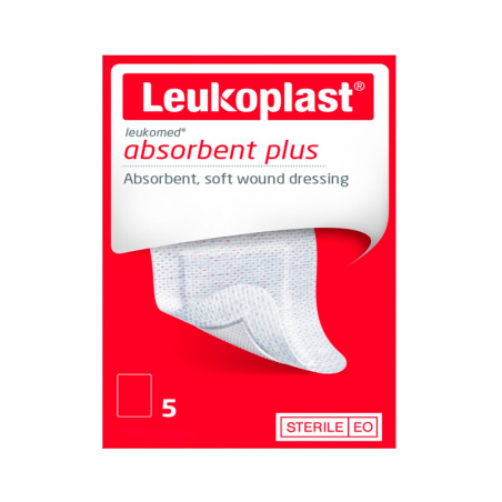 Leukoplast Absorbente Plus 5x7,2cm 5 Unidades