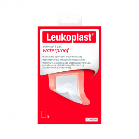 Leukoplast T Plus Waterproof 8x10cm 5 Units