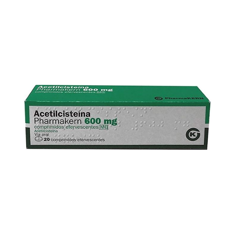 Pharmakern Acetilcisteína 600mg 20 comprimidos efervescentes