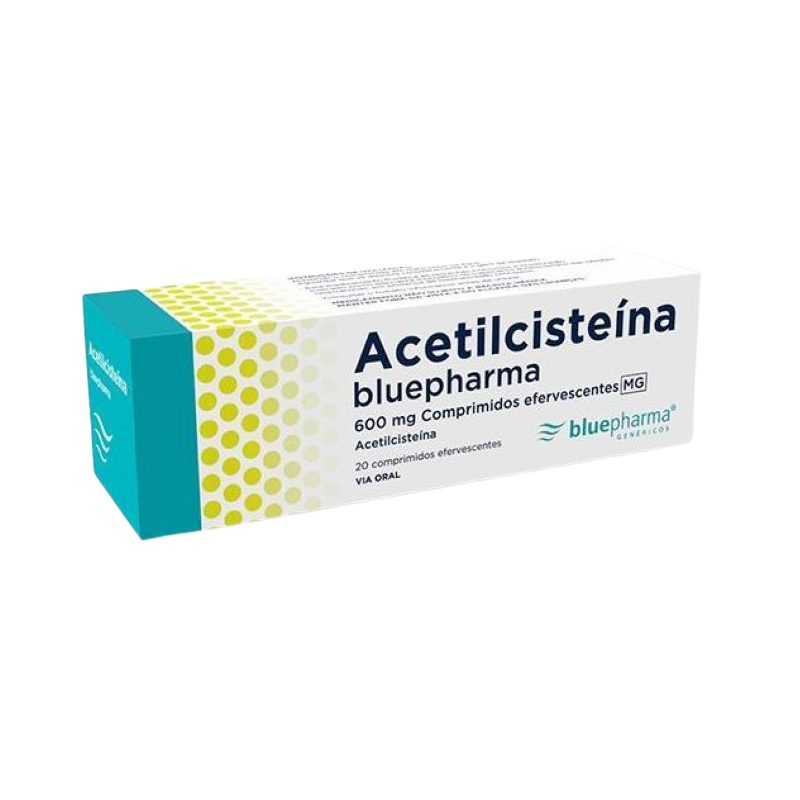 Acetilcisteína Bluepharma 600mg 20 comprimidos efervescentes
