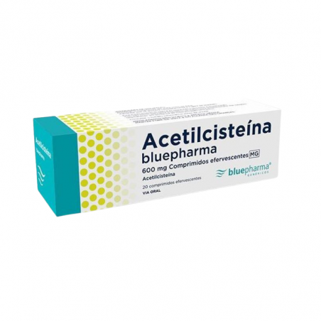 Acétylcystéine Bluepharma 600mg 20 comprimés effervescents