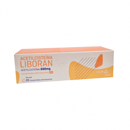 Acetylcysteine Liboran 600mg 20 effervescent tablets